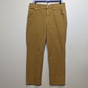 J Crew Vintage Slim Straight Corduroy Pants Mens 31x27 Camel Brown